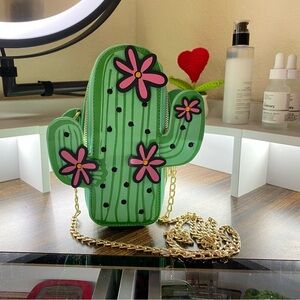 Green Cactus Crossbody Bag